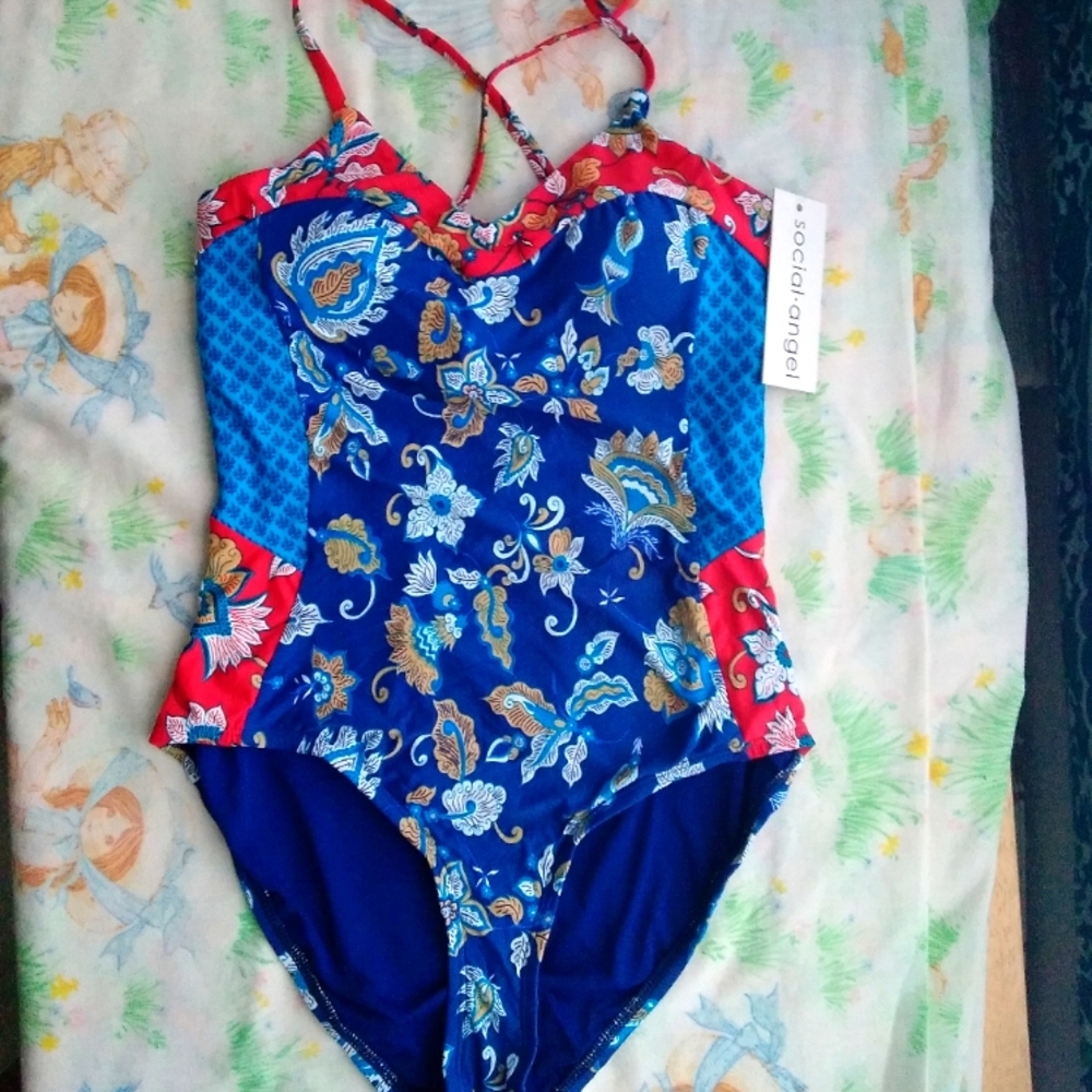 🌙NWT Social Angel Boho One Piece